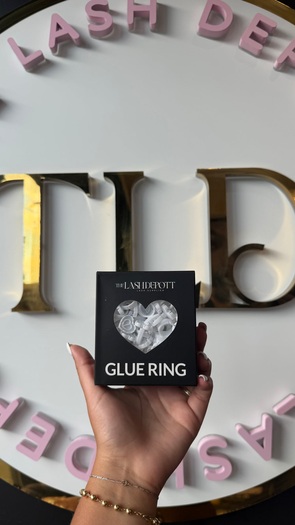 Heart Glue Rings