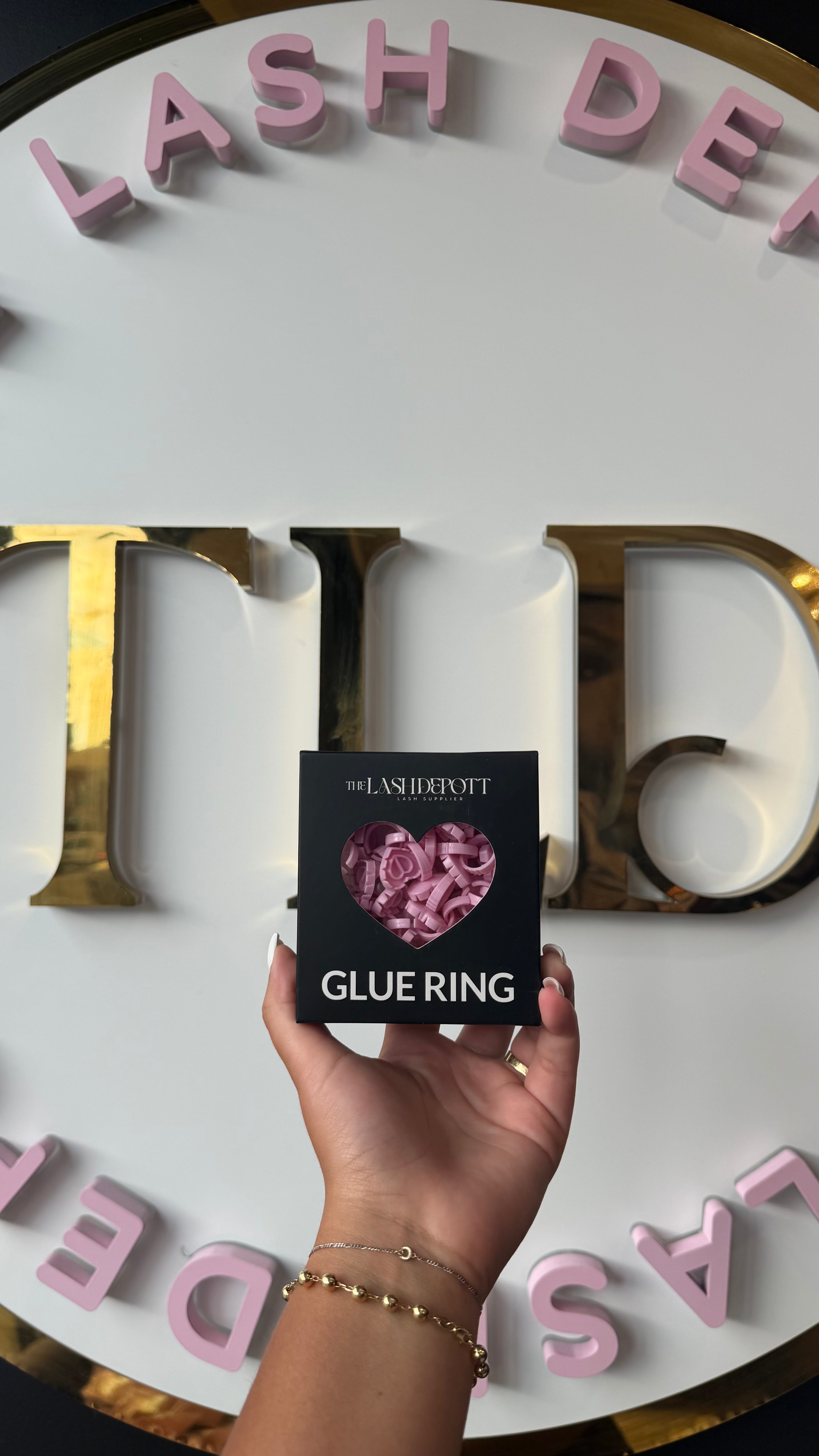 Heart Glue Rings