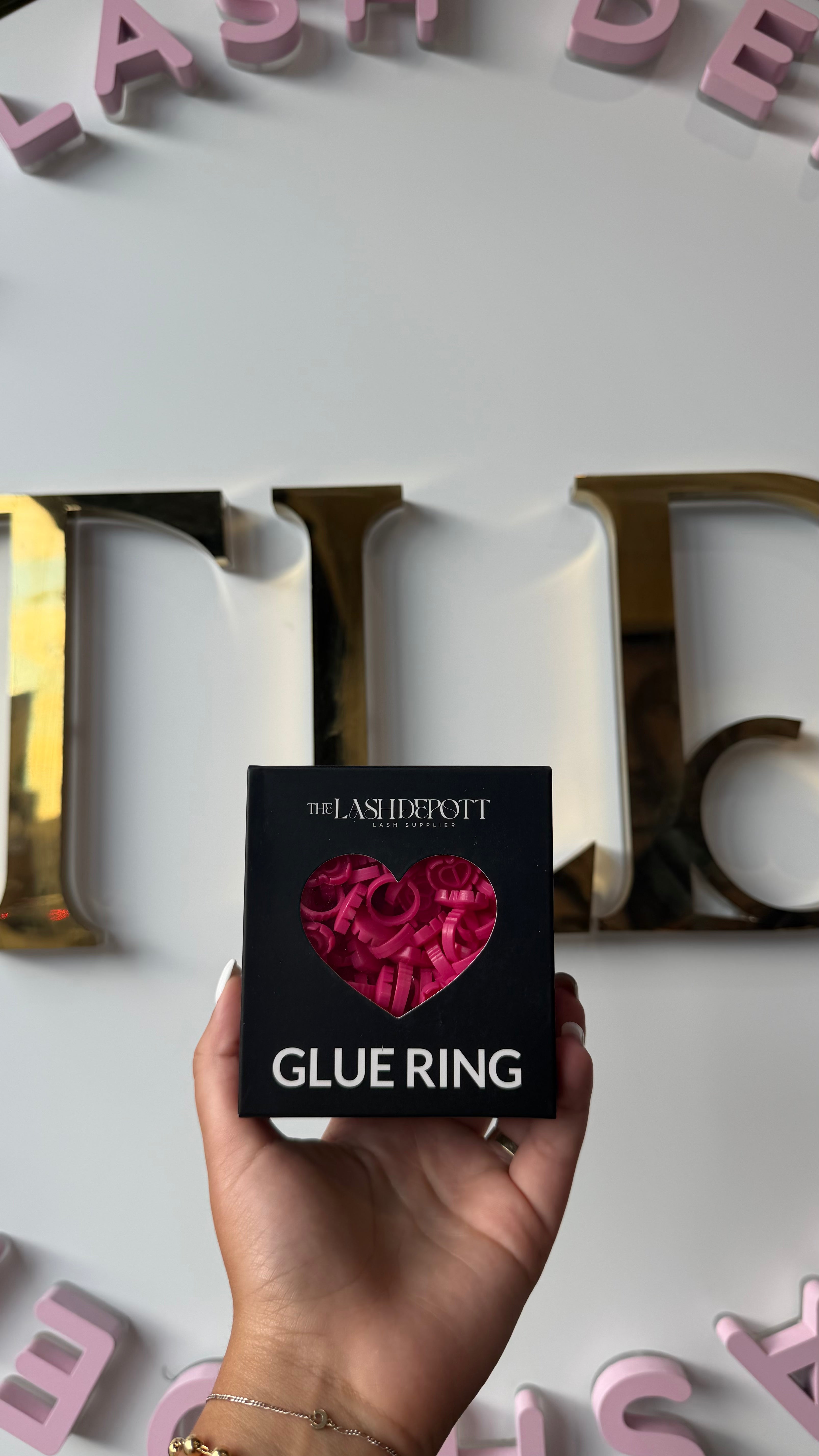 Heart Glue Rings